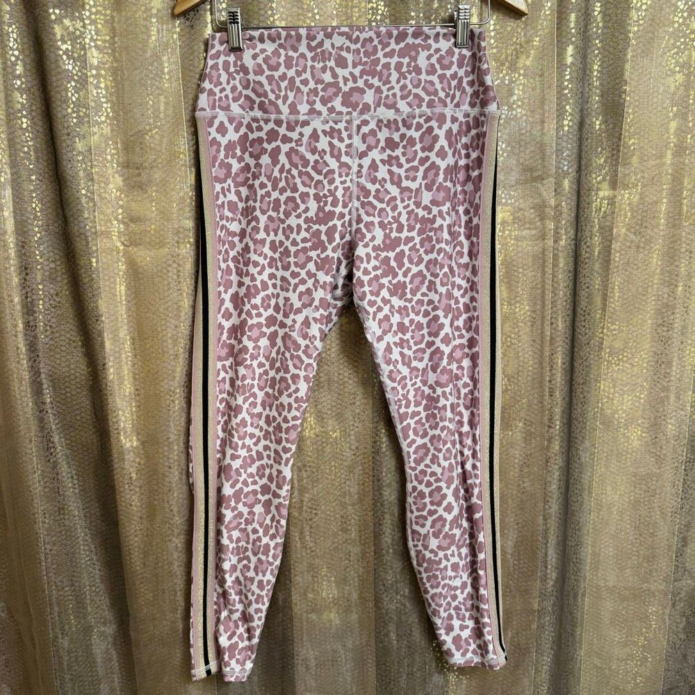 Spiritual Gangster Intent High Waist Mauve Pink Leopard Leggings XL